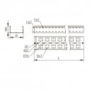 Лоток перфорированный DKC H100 1-2,0мм INOX